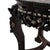 1920s Chinese Floral Carved Rosewood Rouge Marble Top Stand With Mother of Pearl Inlay For Sale - Image 11 of 12