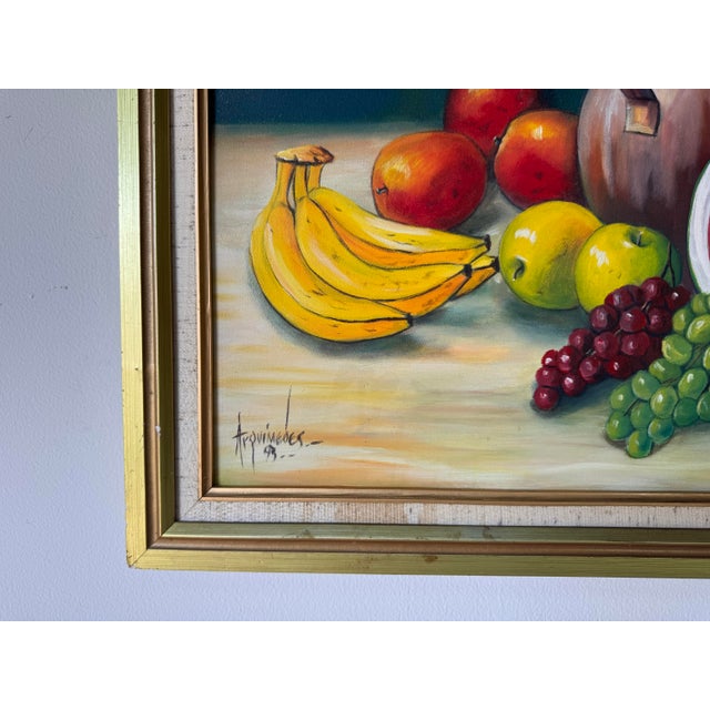 1990’s Arquímedes Still Life Oil on Canvas Painting – Dominican Republic Artist For Sale - Image 4 of 11