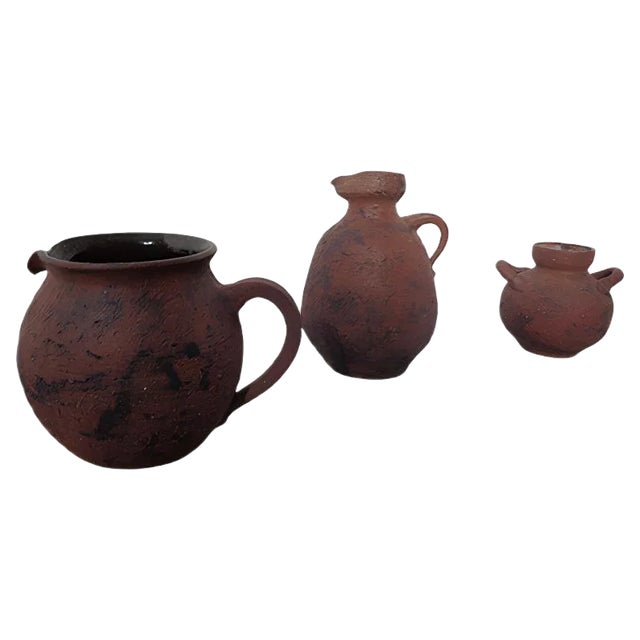 Mid-Century Ceramic Jugs by Gerhard Liebenthron, 1970s, Set of 3 For Sale