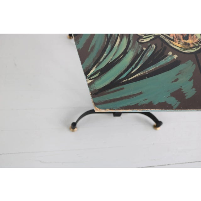 Metal Vintage Side Table, 1950s For Sale - Image 7 of 18