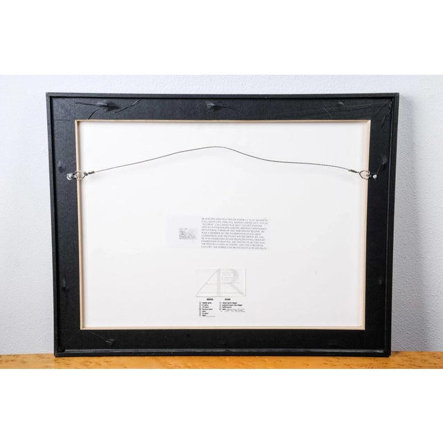 Kenneth Callahan (1905-1986), WA. - Black pen and felt pen on paper Titled: "Suchow" Size: 18"x23" with frame 11"x16"...