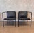Postmodern 1990s Pair of Black Leather Brenda Arm Chairs by Antonio Citterio for Flexform #1 For Sale - Image 3 of 12