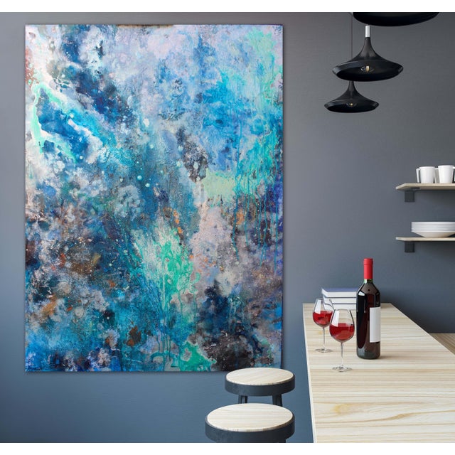 "Siren's Call " Contemporary Abstract Painting by Lisa Finlayson For Sale - Image 9 of 10