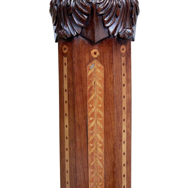 Wood 19th Century Mahogany and Porcelain 4 Poster Bed For Sale - Image 7 of 18