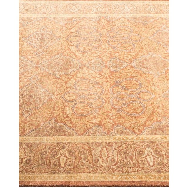 Mogul Collection Hand-Knotted Area Rug - Yellow 4' 3" x 6' 1" For Sale - Image 4 of 9