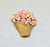 1980s Vintage 1980s Signed Napier Pink Rhinestone Flowers & Faux-Pearls in a Basket Brooch For Sale - Image 5 of 7
