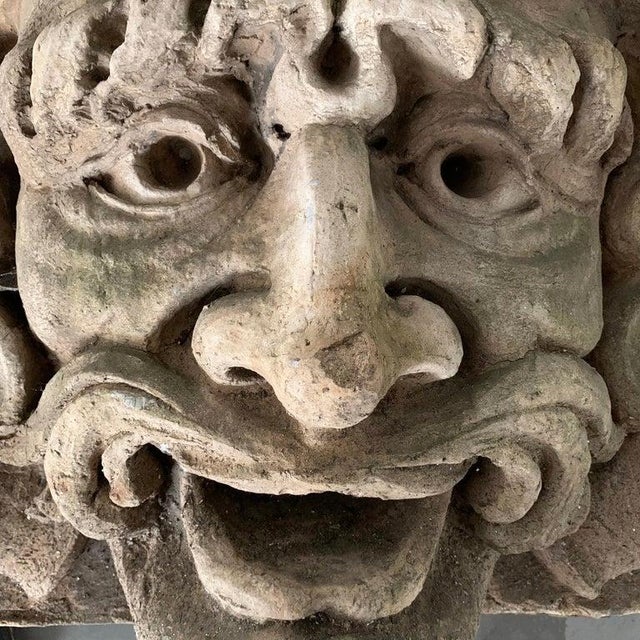1920s 1920s Large Carved Garden Gargoyle Alto Relief Sculpture For Sale - Image 5 of 11