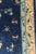 Chinese 1920s Blue Navy Floral Medallion Deco Oriental Antique Peking Chinese Rug For Sale - Image 3 of 10
