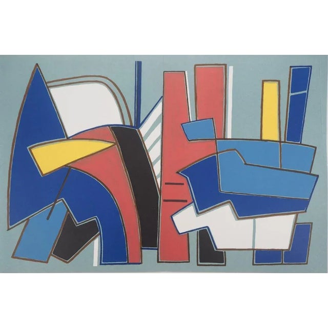 Alberto Magnelli, Blue Composition, Original Lithograph For Sale - Image 6 of 6