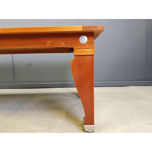 Wood Mensa Magna Dining Table attributed to Leon Krier for Giorgetti, 1990s For Sale - Image 7 of 15