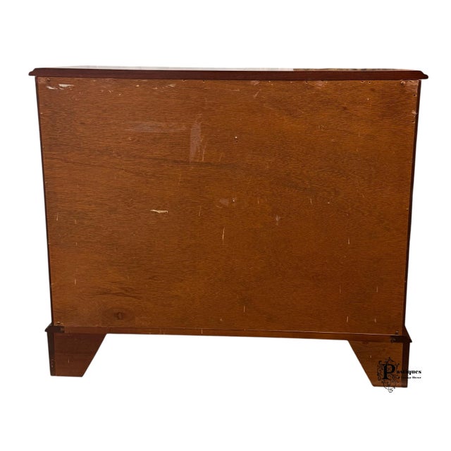 Vintage Federal Style Mahogany Block Front Chest of Drawers For Sale - Image 10 of 11
