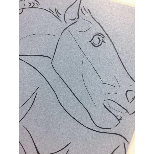 1950s Pablo Picasso Linogravure Limited Edition "La Pique Cassee" 1959 W/Frame For Sale - Image 5 of 8