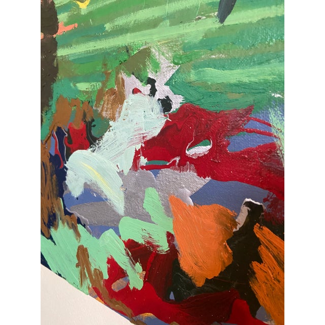 2003 Kristopher Benedict Expressionist Landscape Oil Painting “Morningside Park” For Sale In Orlando - Image 6 of 9