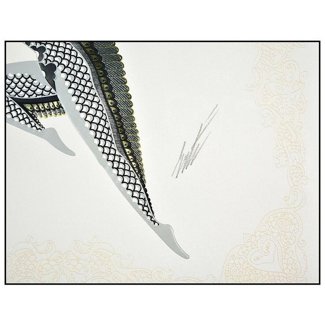 Art Deco 1980s Zephyr I, Erté For Sale - Image 3 of 5