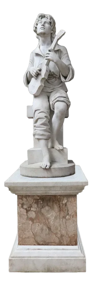 Large Marble Sculpture by E. Mannini, 1887