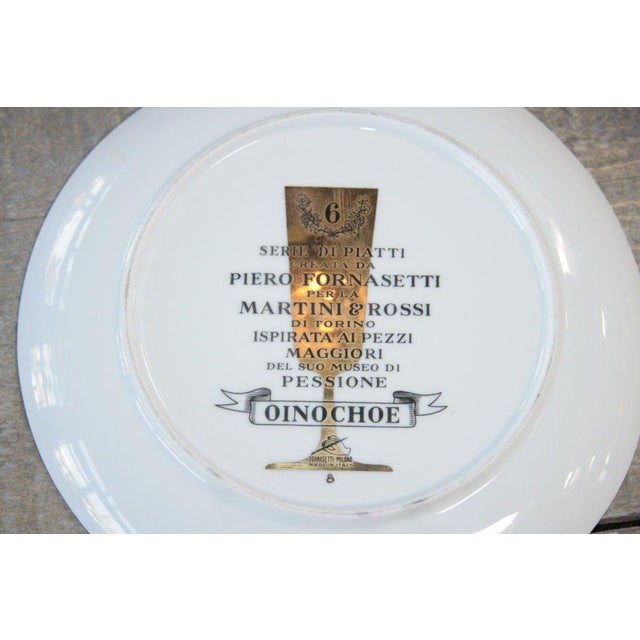 1980s Piero Fornasetti Plates - Set of 6 For Sale In Los Angeles - Image 6 of 7
