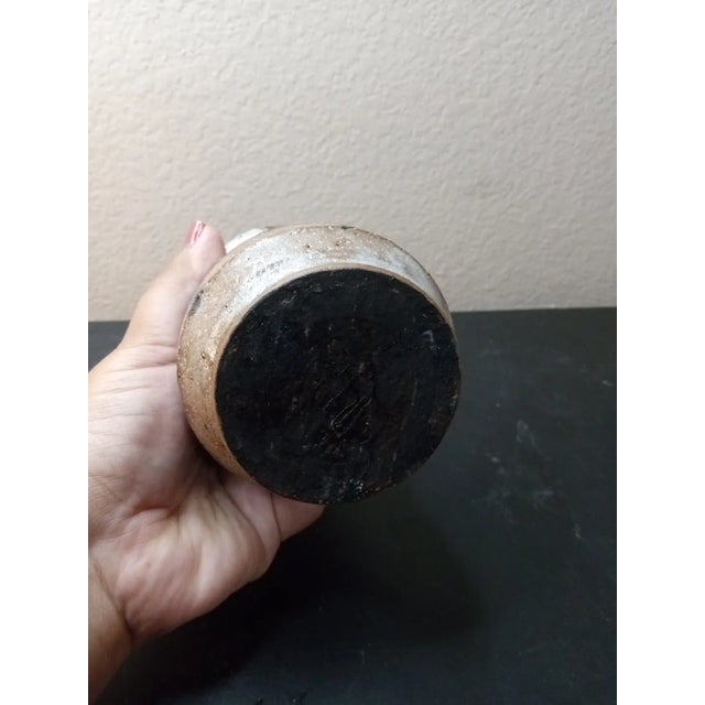 GORGEOUS Signed Art Studio Pottery 6" Textured Vase This stunning vase is a true masterpiece. The artist has created a...