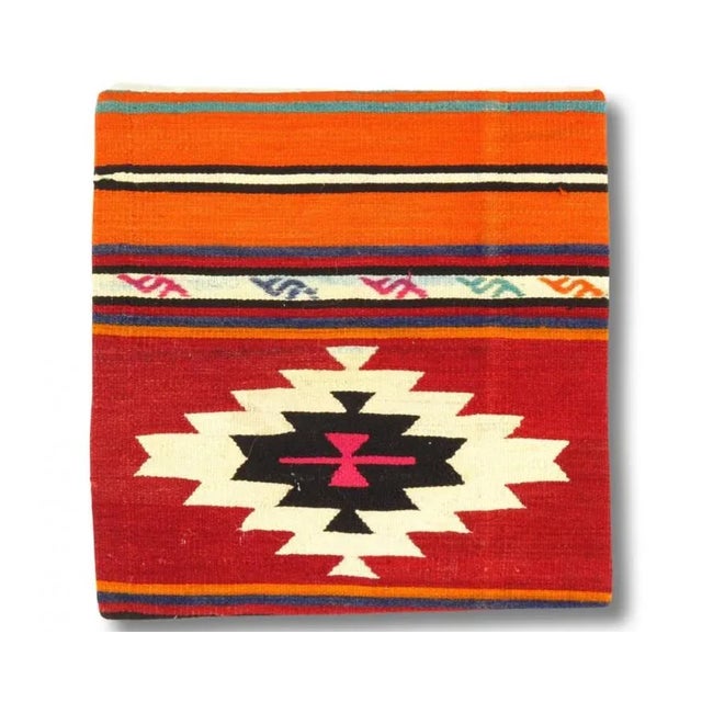 Traditional Vintage Hand Woven K124 Pillow 20" For Sale - Image 3 of 3