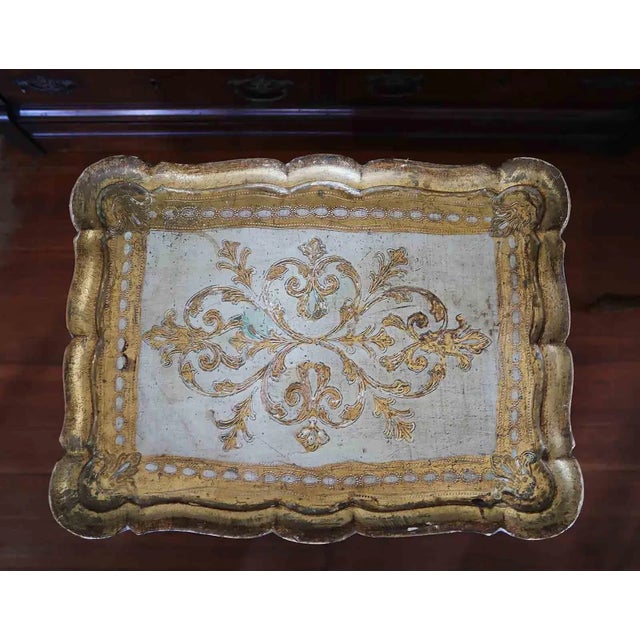 Renaissance Italian Gilt Tables Gilt and Painted - Set of Three For Sale - Image 3 of 9