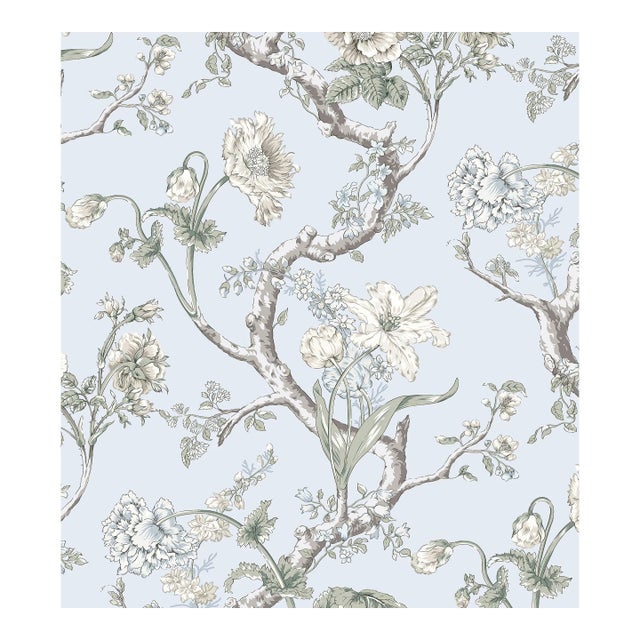 The House of Scalamandre Andrew Jackson Floral Wallcovering, Skylight For Sale