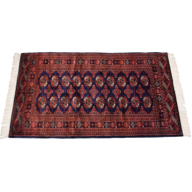 Indian Vintage Fine Bokhara Rug - 3'3" X 5'6" For Sale - Image 3 of 8