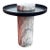 Modern Deco Style, Metal and Marble Accent Table For Sale