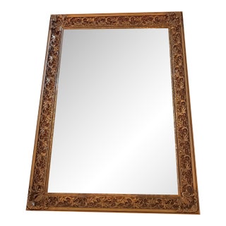 Vintage 1969 Hoyne Ind. Gold Wall Mirror Ornate Gold Hollywood Regency Model 400 For Sale