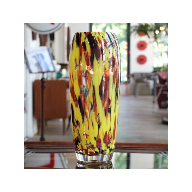 Murano Glass Spotted Vase, 1970s For Sale - Image 9 of 9