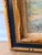 Wood Vintage Signed Impressionist Landscape Oil Painting With Figures in Gilt Wood Frame For Sale - Image 7 of 16