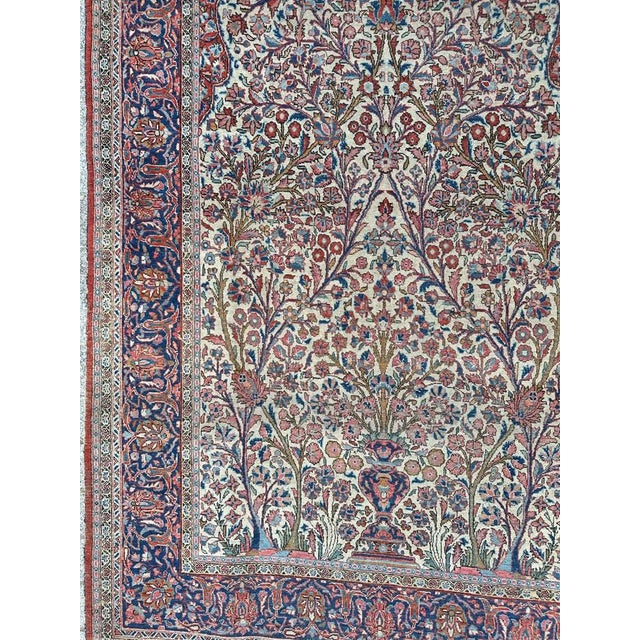 Floral Kashan Rug, 1920s For Sale - Image 3 of 18