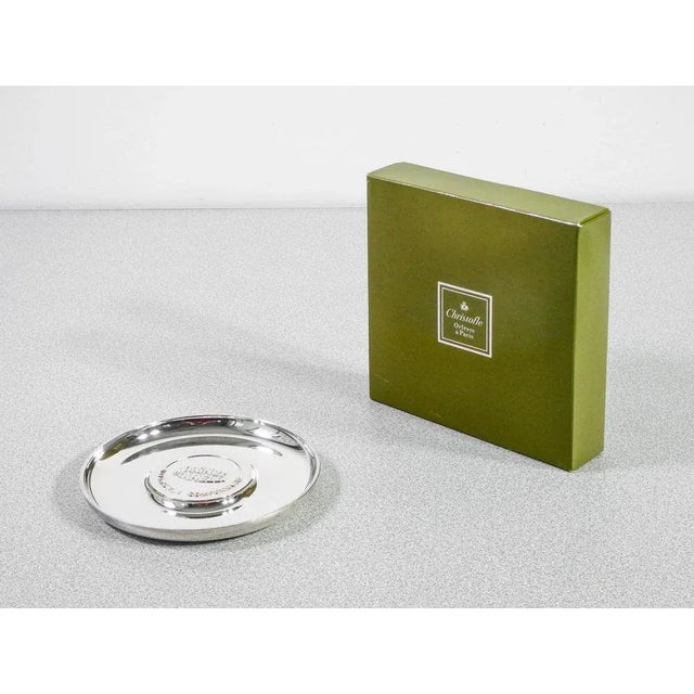 Promotional ashtray, christofle design for magneti marelli origin france period the 80s brand christofle materials...