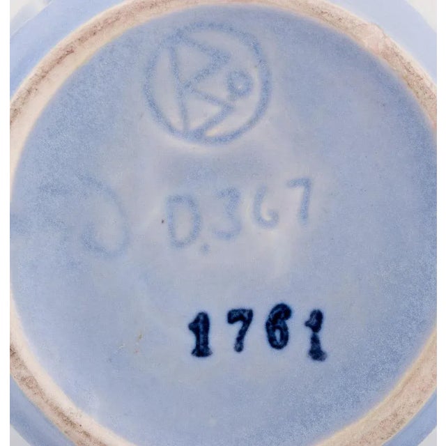 Large Faience Vase by Ewald Dahlskog for Bobergs Fajansfabrik, Sweden, 1930s For Sale - Image 6 of 7