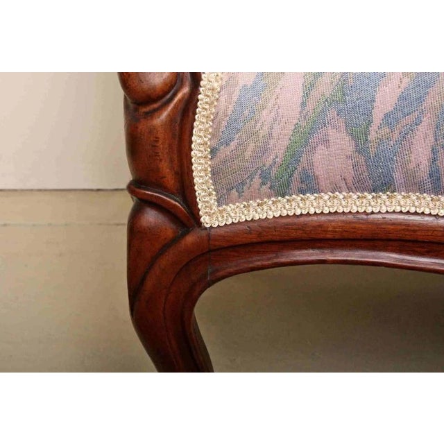 Newly upholstered with original technique - jute straps, copper feathers and African grass. High-quality upholstery fabric...