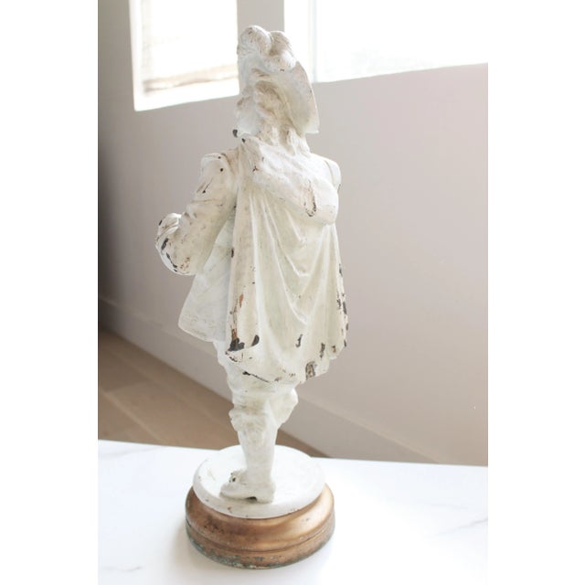 Renaissance Late 19thC. English Renaissance Regency Gentleman/Cast Iron, Gilded Gold For Sale - Image 3 of 7