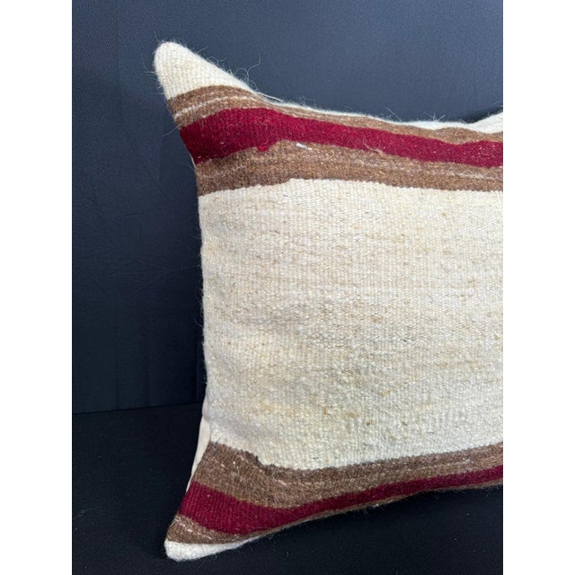 Turkish Hemp Pillow Cushion Natural Beige Brown Pillow Cushion Cover 20"x20" #30566 Enhance your home decor with our Kilim...