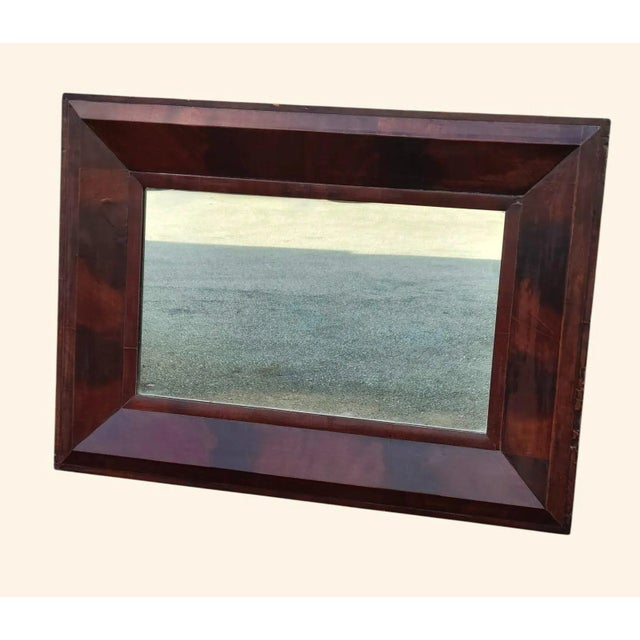 American Empire Flame Mahogany Mirror For Sale - Image 4 of 17