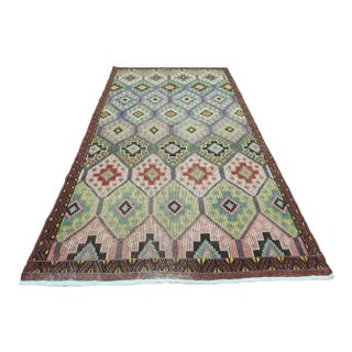 1960's Turkish Kilim Rug - 67"x125" For Sale