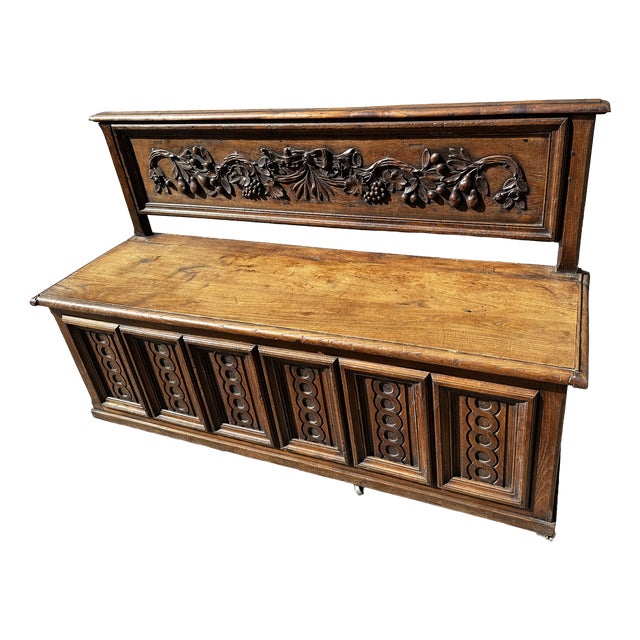 Storage Bench in Oak For Sale