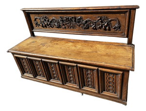 Storage Bench in Oak