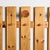 Wall-mounted coat rack in solid pine from the La Plagne ski resort, 1970s. Composed of vertical slats connected by...