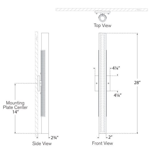 Visual Comfort Kelly Wearstler for Visual Comfort Signature Precision 28" Bath Light in Antique-Burnished Brass with White Glass For Sale - Image 4 of 4