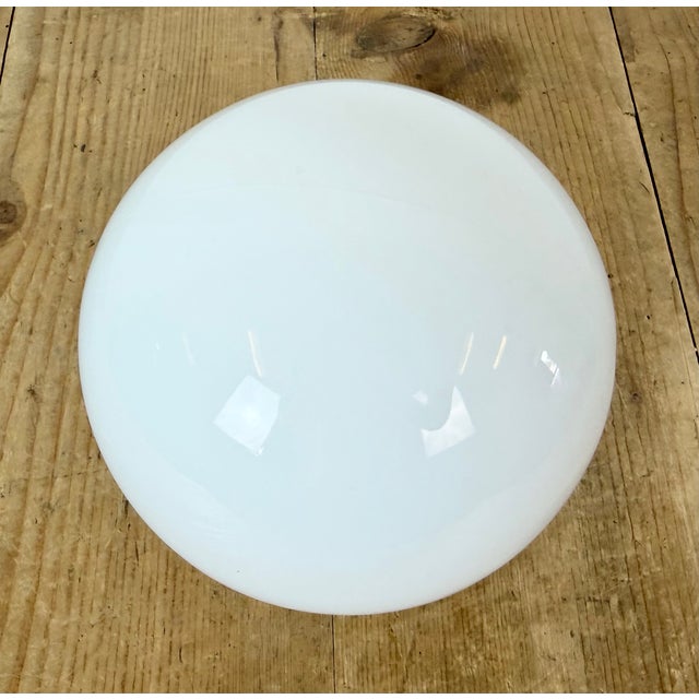 1970s Vintage White Porcelain Ceiling Light, 1970s For Sale - Image 5 of 13