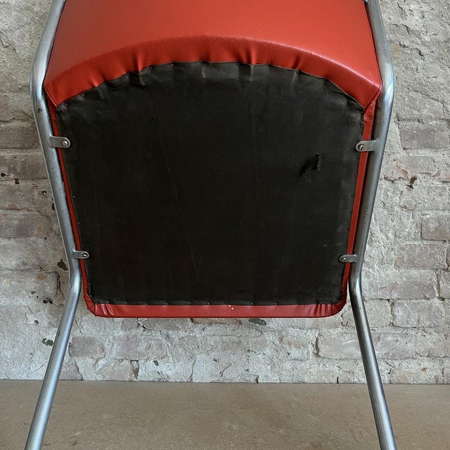 Gispen 413 Red Skai Chair by Willem Hendrik Gispen for Gispen For Sale - Image 15 of 16