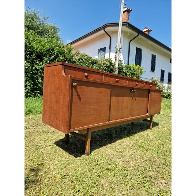 Teak sideboard/sideboard from the 1950s/1960s. a coveted and exceptionally crafted piece of danish mid-century modern...