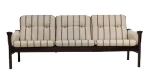 Vintage Danish Three-Seater Sofa in Wool by Arne Vodder for Cado, 1970s