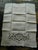 Traditional Set 2 Vintage Linen Madeira Cutwork Guest Hand Towels Embroidered Antique Ivory For Sale - Image 3 of 5