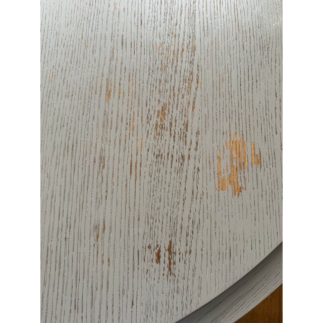 Gray Attributed Hooker Furniture Dining Room Reverie Round Dining Table With Leaf and Custom-Made Protective Pads For Sale - Image 8 of 10