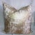 Contemporary Gold Metallic Abstract Printed Accent Pillow For Sale In New York - Image 6 of 6