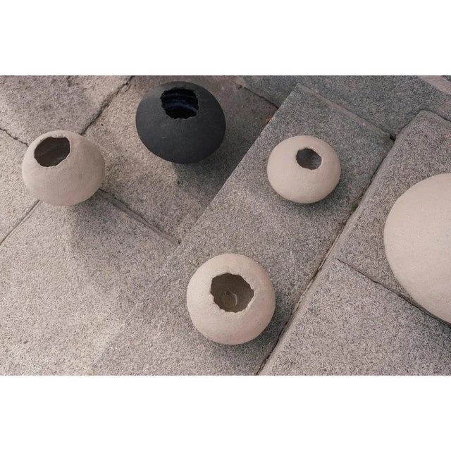 Black Tulipan Vase by MCB Ceramics For Sale - Image 8 of 12