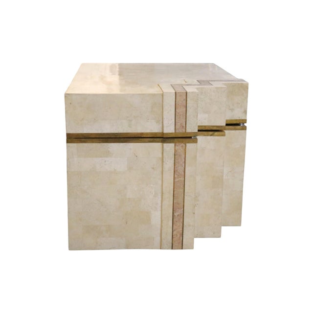 1970s 1970s Tessellated Travertine Chest For Sale - Image 5 of 14